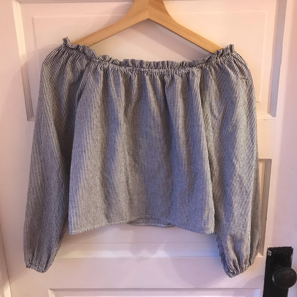 brandy melville off the shoulder top